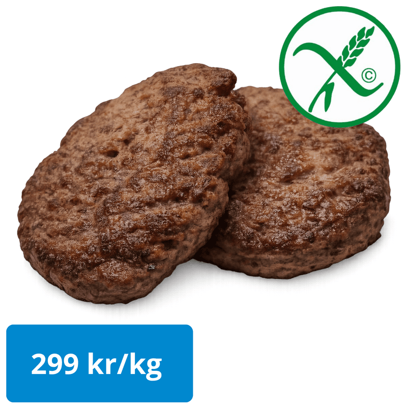 Elgkarbonader 2 kg – uten E-stoffer