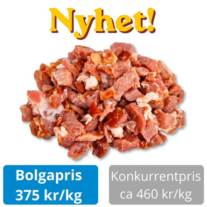 Hovedbilde Baconterninger 2 kg – saftig og smakfullt