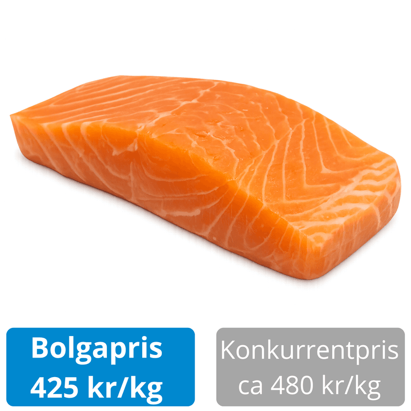 Laksefilet 2,3 kg – ekstra trimmet